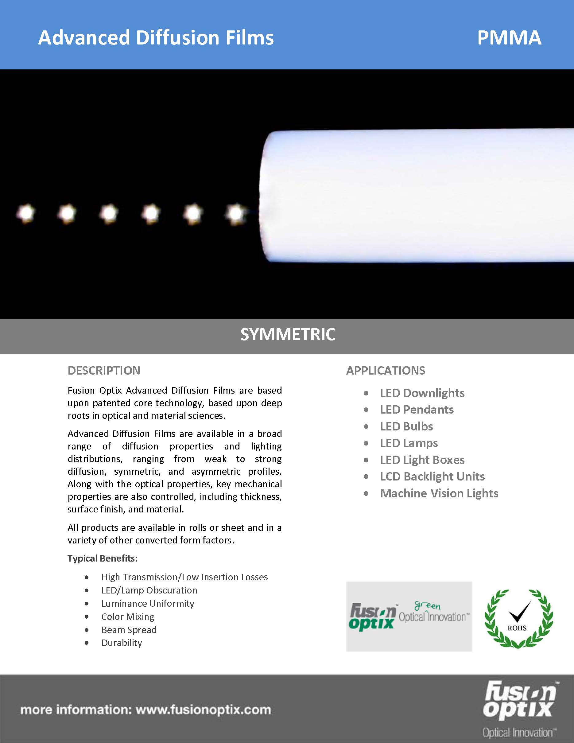 PMMA Diffusion Films